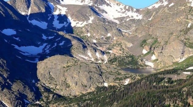 A mountain landscape